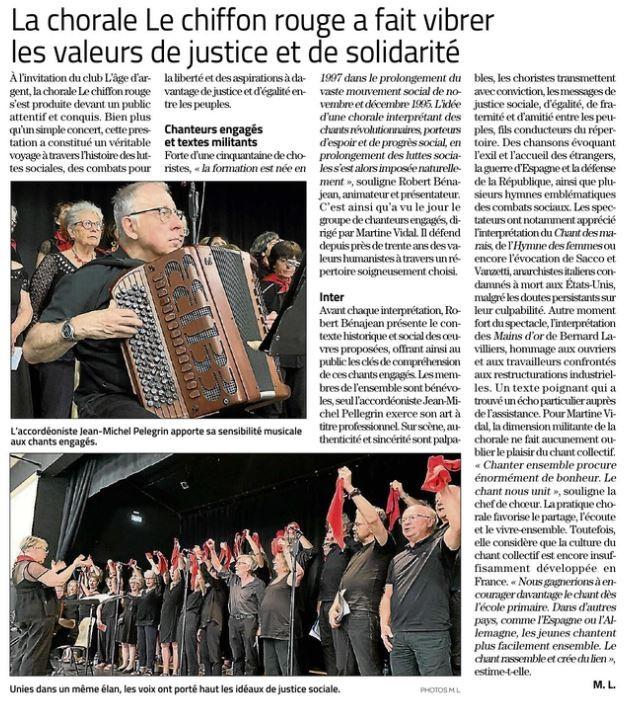 Article de presse : <span>Concert 14 juin 2026 Conilhac</span>
